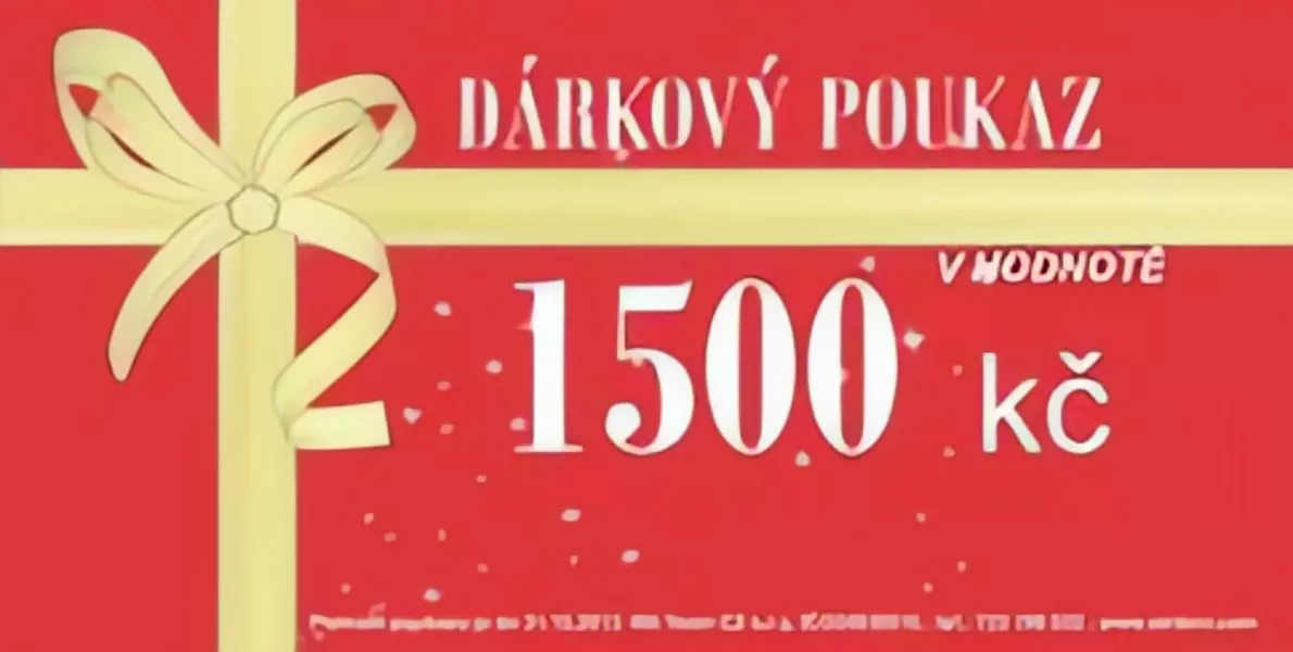 dárkový poukaz 1500